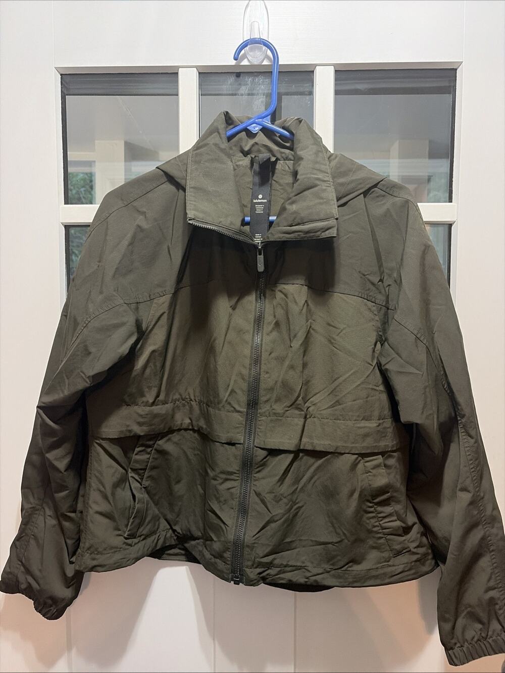 Lululemon Always Effortless Classic-Fit Jacket Army Green Womens Size 6